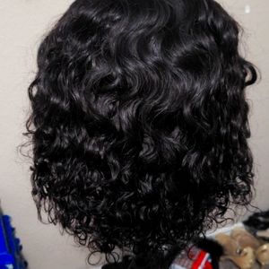 Water wavy Brazilian Human hair 12 inch.